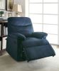 Blue Recliner with Pillow Top Arm