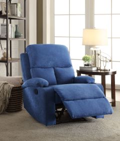 Blue Recliner with Cup Holder