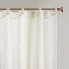 Yarn Dye Sheer Curtain Panel Pair(2 Pcs Window Panels)