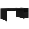 Coffee Table Black 35.4"x17.7"x13.8" Engineered Wood