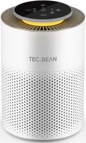 Air Purifiers for Bedroom with Adjustable Night Light;  TEC.BEAN H13 True HEPA Air Filter for Office Desk;  Odor Eliminators for Home;  Sleep Mode 20d
