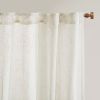 Yarn Dye Sheer Curtain Panel Pair(2 Pcs Window Panels)