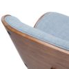 Marana - Bentwood Adjustable Swivel Bar Stool - Denim Blue