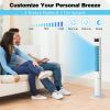 43" Oscillating Tower Fan, 35 dB Quiet  Standing Bladeless Fans w/ Remote 7H Timer 3 Speeds