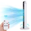 35" Oscillating Tower Fan, 35 dB Quiet  Standing Bladeless Fans w/ Remote 7H Timer 3 Speeds