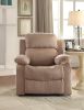 Brown Recliner with Pillow Top Arm