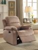 Brown Recliner with Pillow Top Arm