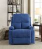 Blue Recliner with Cup Holder