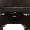 Williams 27in Swivel Counter Height Bar Stool, Vintage Black Brown Faux Leather