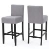 30-inch Fabric Barstool with Solid Wood Frame (Set of 2)
