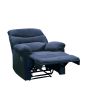 Blue Recliner with Pillow Top Arm