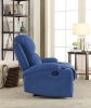 Blue Recliner with Cup Holder