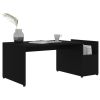Coffee Table Black 35.4"x17.7"x13.8" Engineered Wood